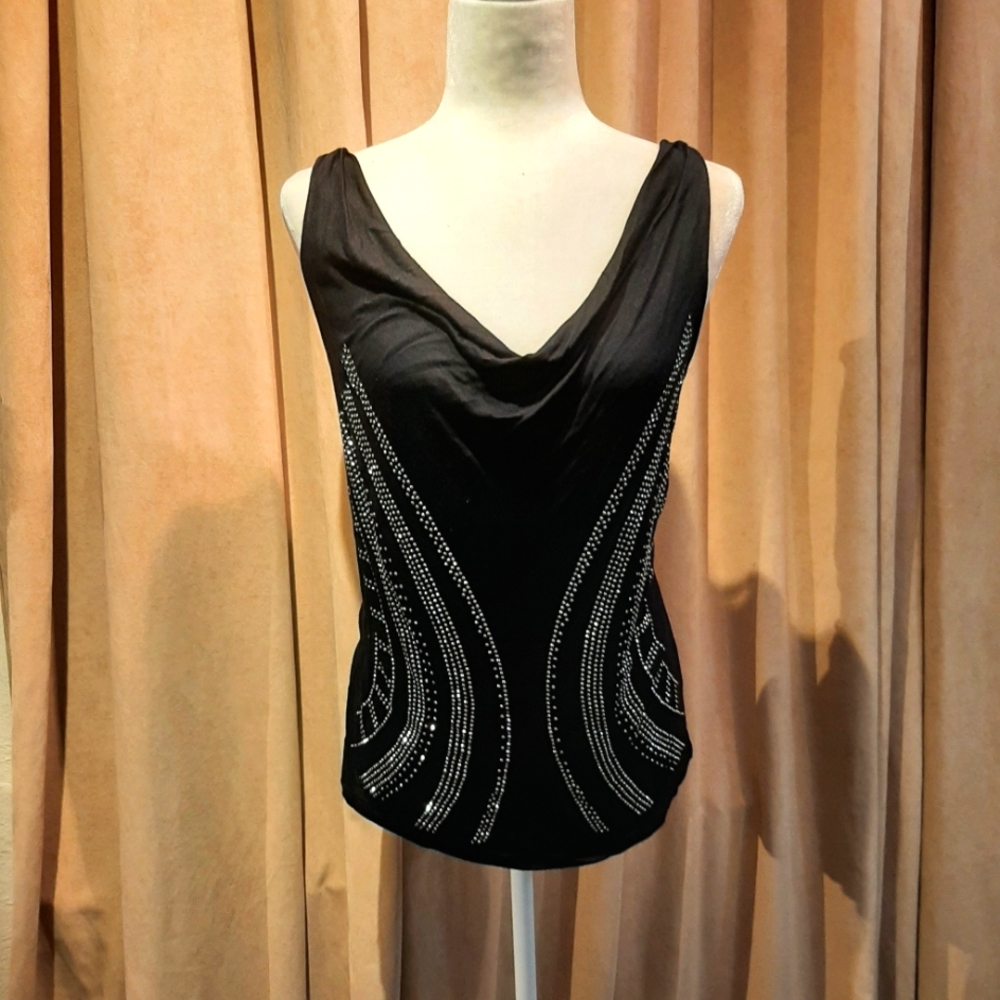 Threads studded tank top